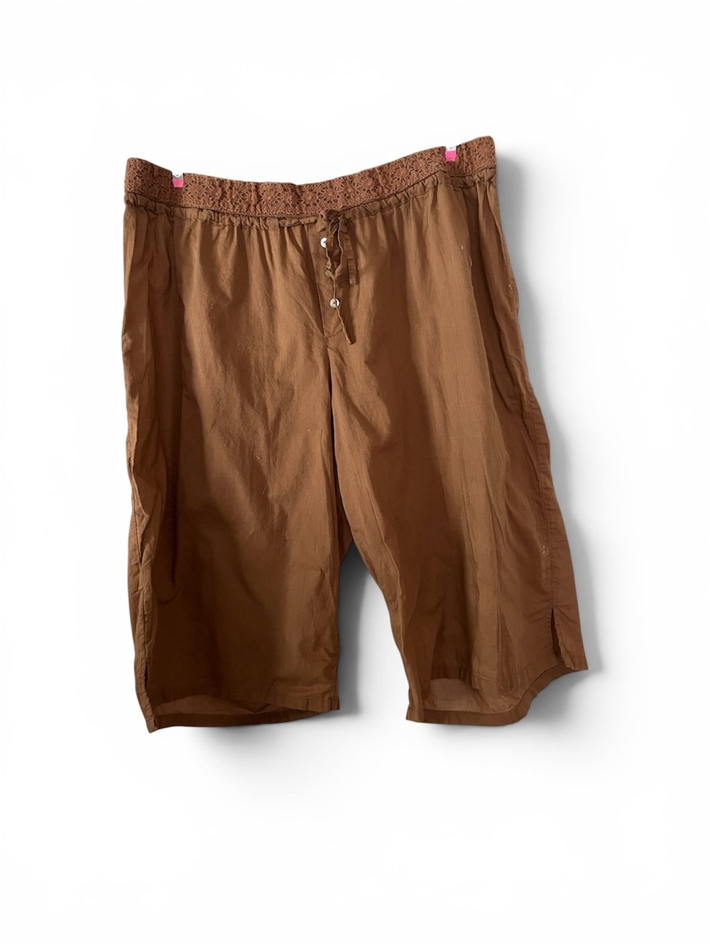 Gilligan & O’Malley Women’s SzXL sleepwear Drawstring Shorts, Semi-Sheer
